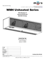 Предварительный просмотр 1 страницы Mars WMH Unheated Series Manual