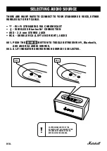 Предварительный просмотр 10 страницы Marschall STANMORE II User Manual