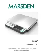 Предварительный просмотр 1 страницы marsden B-300 User Manual