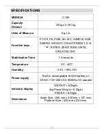 Preview for 11 page of marsden C-100 User Manual