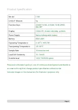 Preview for 3 page of marsden I-100 User Manual