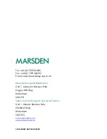 Предварительный просмотр 20 страницы marsden M-999 User Manual