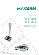 Preview for 1 page of marsden MBF-6000 User Manual