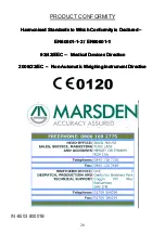 Предварительный просмотр 27 страницы marsden MPPS-250 User Manual