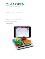 Предварительный просмотр 1 страницы marsden Smart Diet Scale Operation Manuals