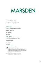 Предварительный просмотр 16 страницы marsden T-210 User Manual