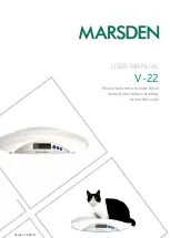 marsden V-22 User Manual preview