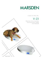 Предварительный просмотр 1 страницы marsden V-23 User Manual