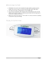 Предварительный просмотр 6 страницы marsden V-23 User Manual