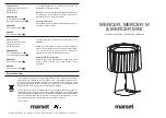 Предварительный просмотр 1 страницы marset MERCER Assembly Instructions