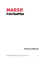 Preview for 1 page of Marsh PatrionPlus Technical Manual