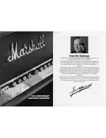 Preview for 1 page of Marshall Amplification 1912 Handbook