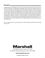 Предварительный просмотр 8 страницы Marshall Amplification CV226 User Manual