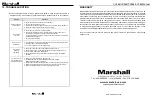 Preview for 10 page of Marshall Amplification CV366 User Manual