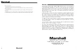 Preview for 16 page of Marshall Amplification CV605-BK User Manual