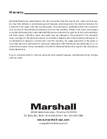 Preview for 20 page of Marshall Amplification CV620-TBI User Manual