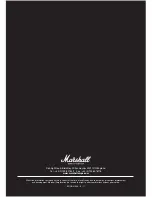 Preview for 6 page of Marshall Amplification DSL 100H Owner'S Manual