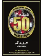 Предварительный просмотр 1 страницы Marshall Amplification DSL-1H Owner'S Manual