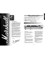 Предварительный просмотр 2 страницы Marshall Amplification G30RCD Manual