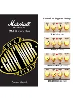 Preview for 1 page of Marshall Amplification GV-2 Guv’nor Plus Owner'S Manual