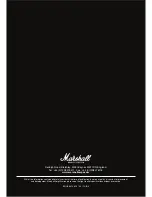 Предварительный просмотр 4 страницы Marshall Amplification JCM-1H Owner'S Manual