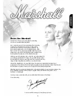 Preview for 2 page of Marshall Amplification MB15 Owner'S Manual