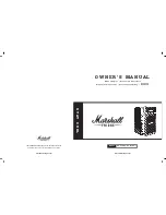 Marshall Amplification MF-110-XMC Owner'S Manual предпросмотр