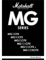 Marshall Amplification MG15CFX Owner'S Manual предпросмотр