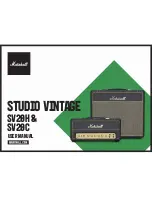 Marshall Amplification STUDIO VINTAGE SV20C User Manual preview