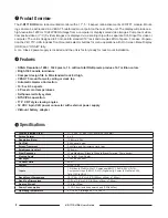 Preview for 2 page of Marshall Amplification V-R171P-HDA User Manual