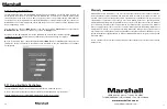 Preview for 9 page of Marshall Amplification VMV-402-SH User Manual