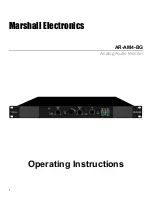 Marshall Electronics AR-AM4-BG Operating Instructions Manual preview