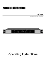 Marshall Electronics AR-AM4 Operating Instructions Manual preview