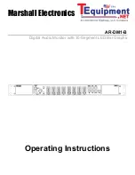 Marshall Electronics AR-DM1-B Operating Instructions Manual предпросмотр