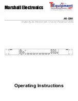 Предварительный просмотр 1 страницы Marshall Electronics AR-DM1 Operating Instructions Manual