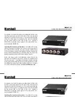 Marshall Electronics BD-0114 Specification Sheet предпросмотр