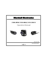 Предварительный просмотр 1 страницы Marshall Electronics CV150-CS Operation Manual