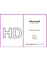 Marshall Electronics CV340 series Operation Manual предпросмотр