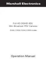 Предварительный просмотр 1 страницы Marshall Electronics CV343 Operation Manual