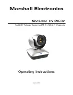 Предварительный просмотр 1 страницы Marshall Electronics CV610-U2 Operating Instructions Manual