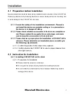 Preview for 8 page of Marshall Electronics CV612HT-4K Installation Manual