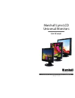 Marshall Electronics Lynx LCD Monitor User Manual preview