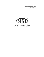 Marshall Electronics MXL USB .006 User Manual preview