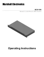 Preview for 1 page of Marshall Electronics Network Control Box for IMD Monitors NCB-1004 Operating Instructions Manual