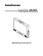 Предварительный просмотр 1 страницы Marshall Electronics Orchid OR-2410 Operating Instructions Manual