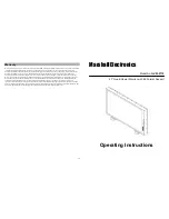 Preview for 1 page of Marshall Electronics QVW-2710 Operating Instructions Manual