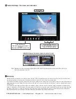 Предварительный просмотр 6 страницы Marshall Electronics TFT-MegaPixel Monitor V-R70P-SD User Manual