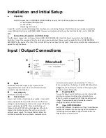 Предварительный просмотр 2 страницы Marshall Electronics V-IO12 Operating Instructions