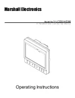 Предварительный просмотр 1 страницы Marshall Electronics V-LCD50-HDI Operating Instructions Manual