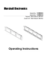 Предварительный просмотр 1 страницы Marshall Electronics V-MD434 Operating Instructions Manual